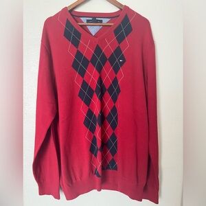 TOMMY HILFIGER Men's V-Neck Pullover Sweater